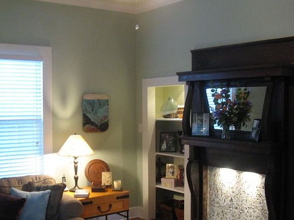 The ceiling fan keeps us cool in summer