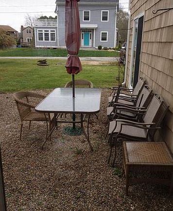 Patio with sliders from liv...