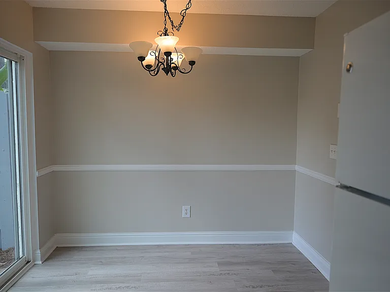 Dining area adjacent to the kitchen.