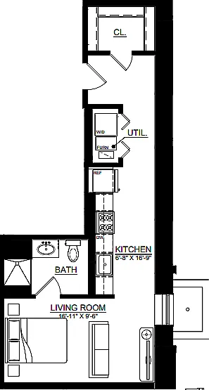160.106 - Unit floor plan - Photo 160.106 - Unit floor plan - Photo