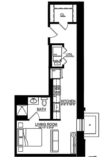 Floor plan Studio
