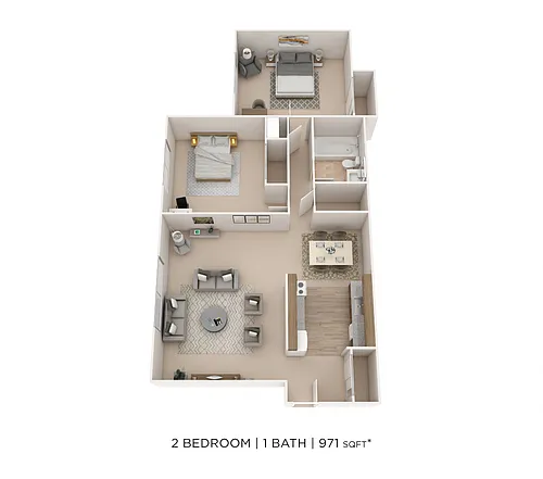 Floor plan Two Bedroom