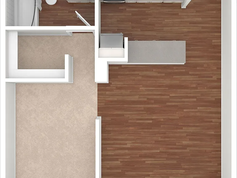 1 BD / 1 BA 500 SF