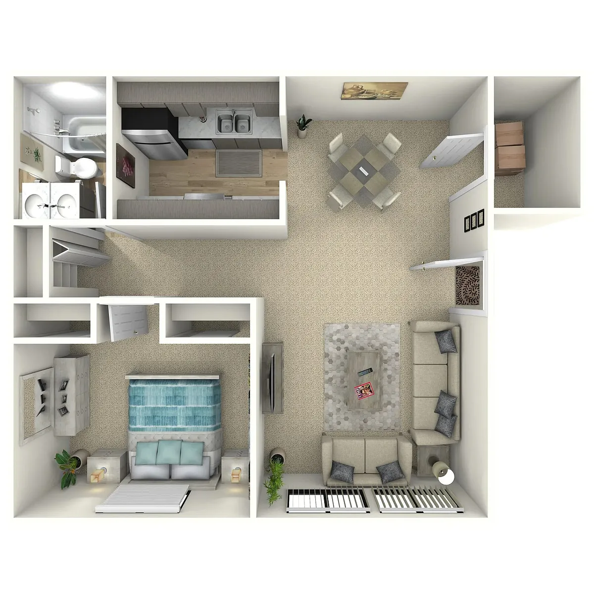 Floor plan 1X1