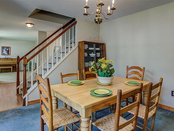Dining room view into the study or music room
