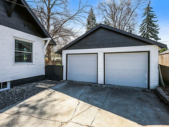 Two car garage & extra shop space