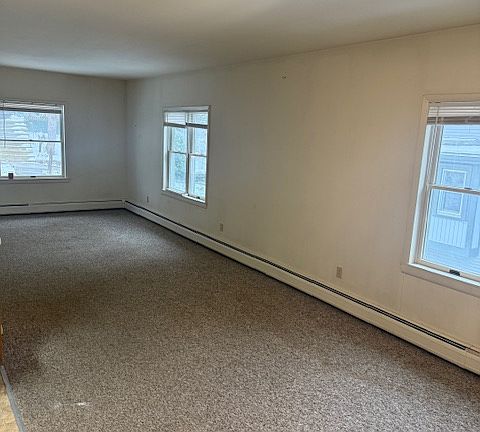 Large dining to living room area