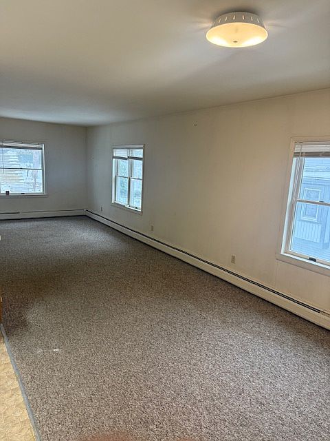 Large dining to living room area