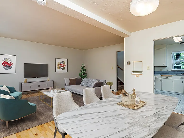 Large Dining Room & Living Room
