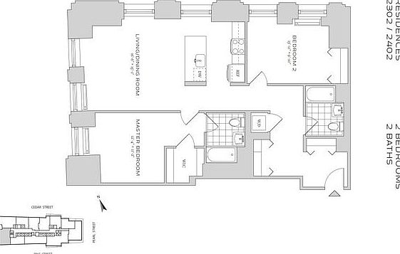 2nd image of 70 Pine St APT 2302