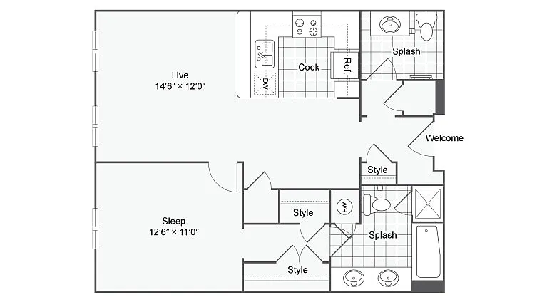 Floor plan A21