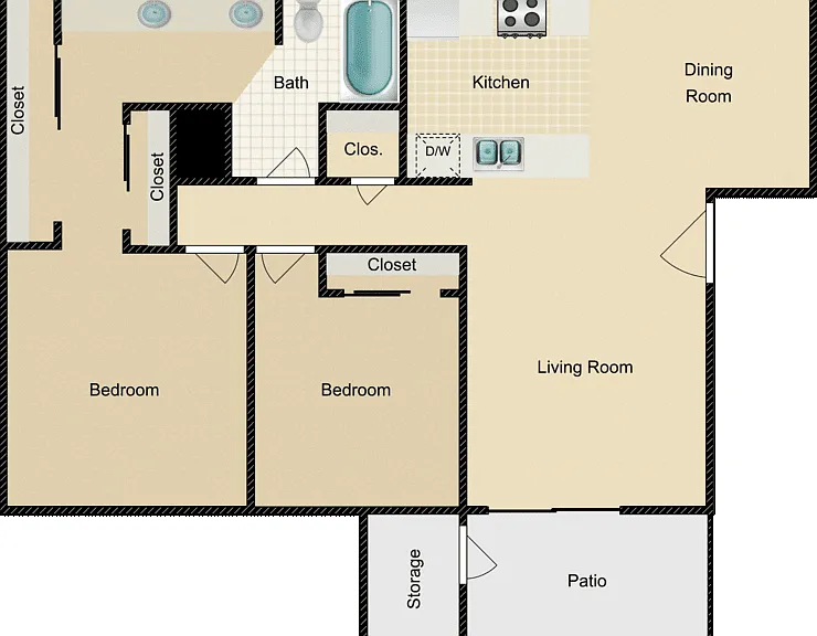 Plan B Floorplan Diagram