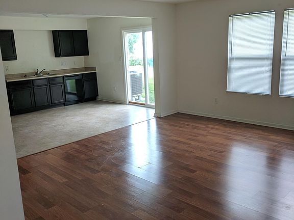 Living room and kitchen