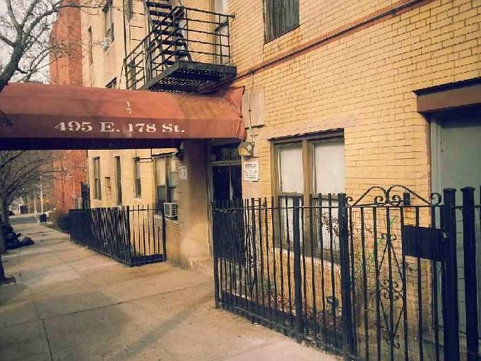 front of building