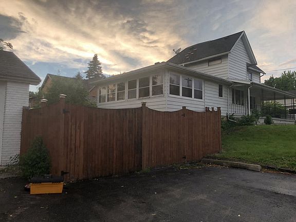 Driveway with privacy fency