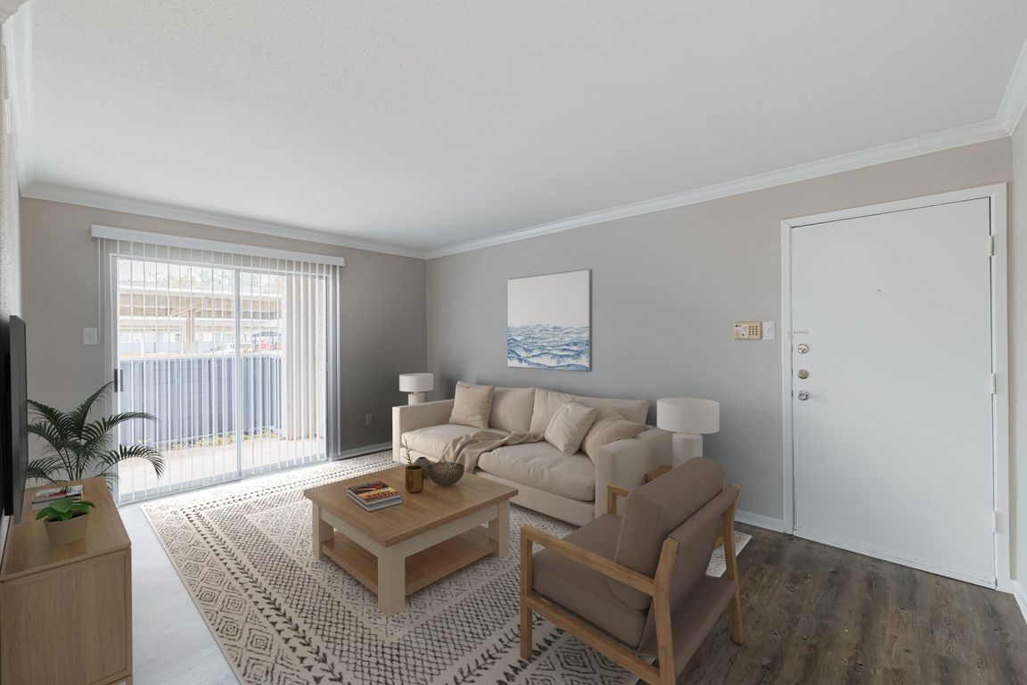 Living room and balcony