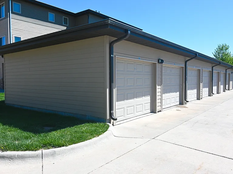 Garages at The Sterling Grand Island.
