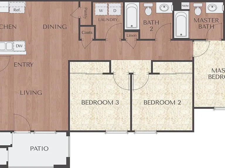 1C | 3X2 | 1124 sq ft 1C | 3X2 | 1124 sq ft