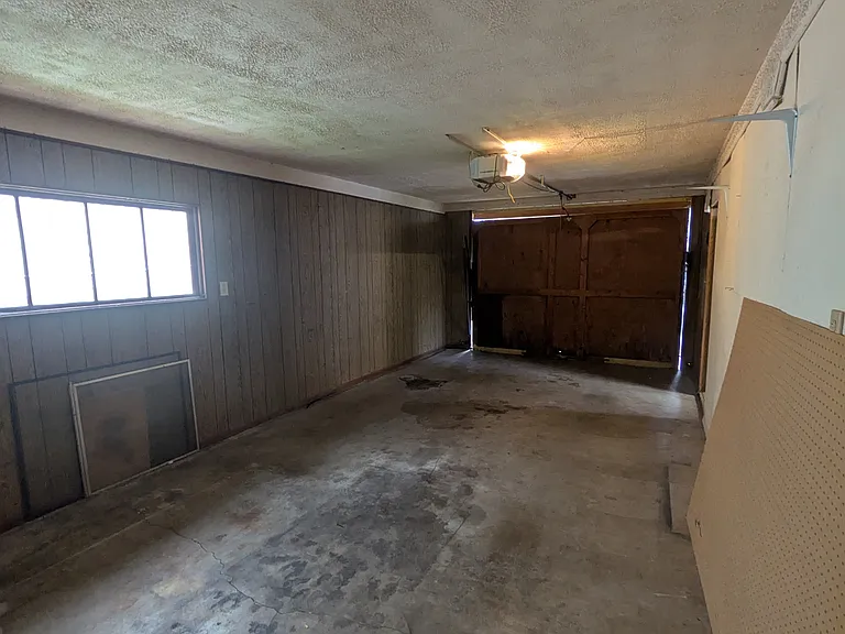 Second stall of 2-car garage.