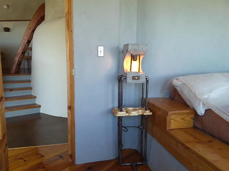 Urban decay custom lamp in bedroom