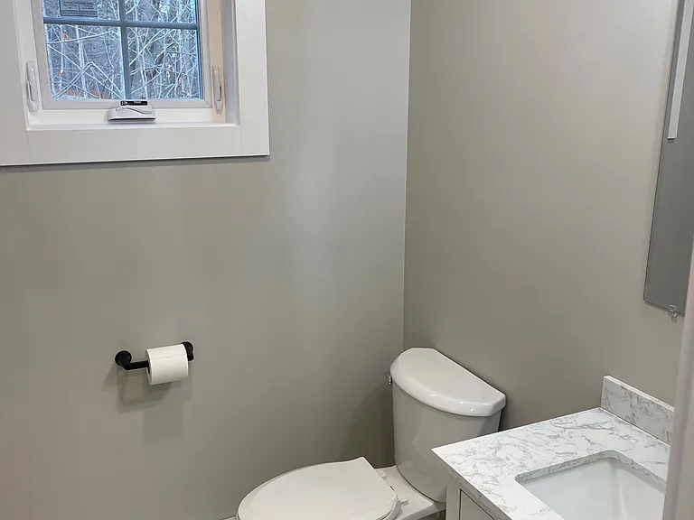 First floor half bath
