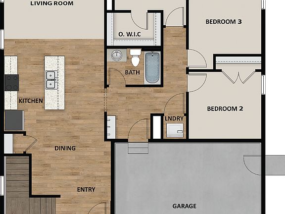 2 Car Garage Standard