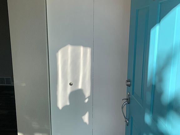 walking in front door