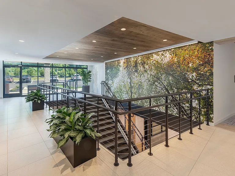 Stairway to Bike Room and Pet Spa