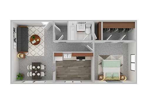 Floor plan 1BD
