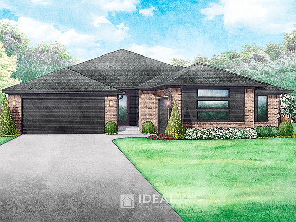 Langley 3-Car Modern - Elevation F