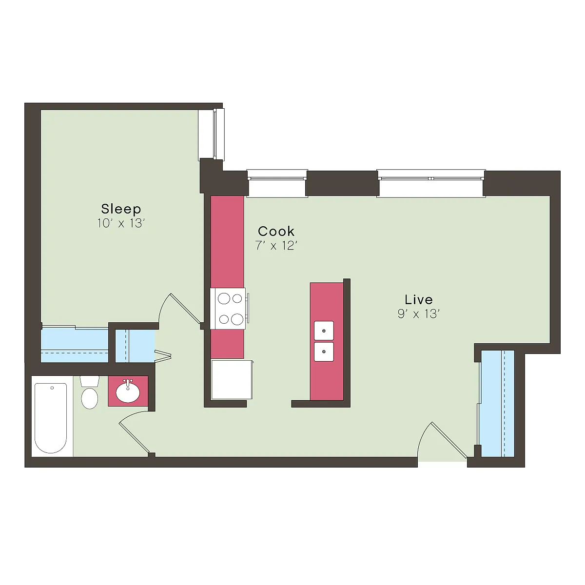 Floor plan 811E-1B