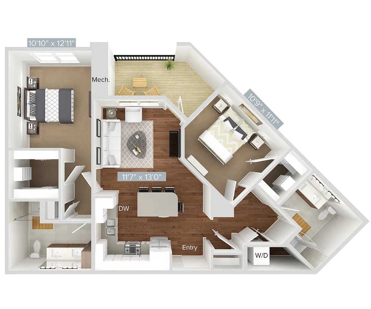 Floor plan B3-506-508