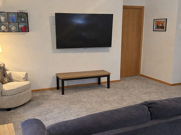 living room behind couch