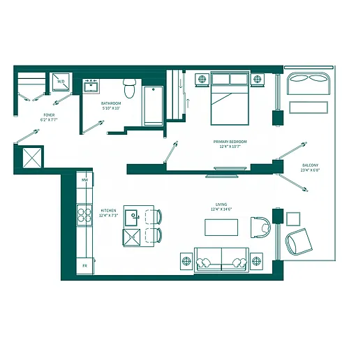 Floor plan 1406