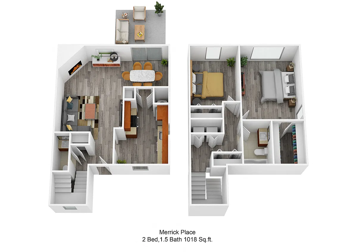 Floor plan The Palisades Townhome