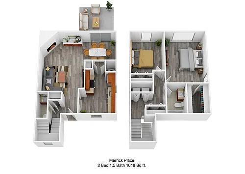 Floor plan The Palisades Townhome