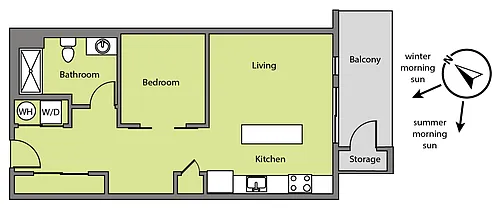 Floor plan 305 Top Floor Rio Grande