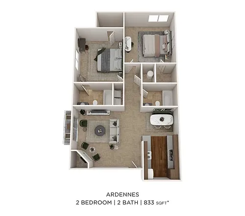 Floor plan Two Bedroom
