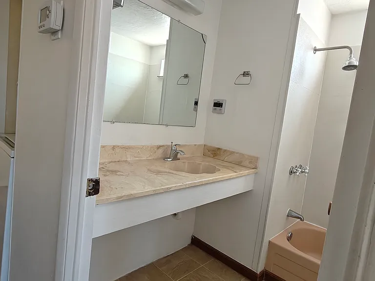 More of the bathroom as seen from the door