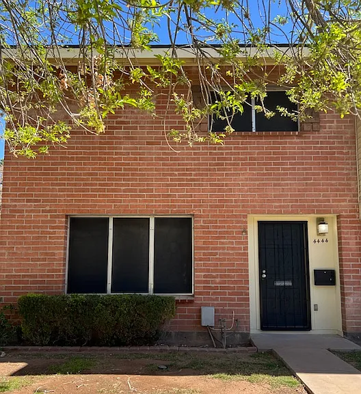 Front Premises Facade, Front Entry Way, Front Security Door with New Deadbolt and Knob Key Locks, Keyed Mailbox, Front Door with New Deadbolt and Knob Keyed Locks, Front Entry Light, Front Power Outlet.