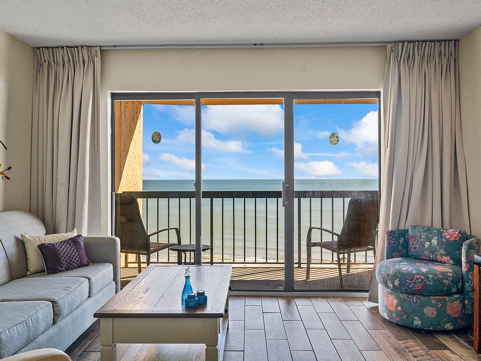 Ocean view from living room balcony