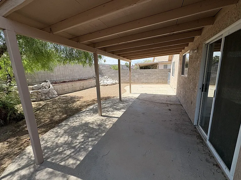 Covered patio