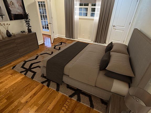 Bedroom, virtually staged