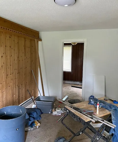 Living Room - Need to paint and replace carpet with LVT