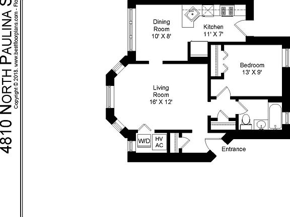 5th image of 4810 N Paulina St APT 1E