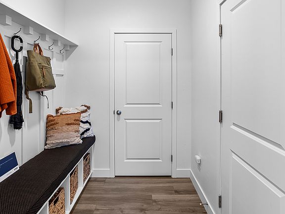 Example of how to use foyer area as a drop zone. This townhome does not come furnished.