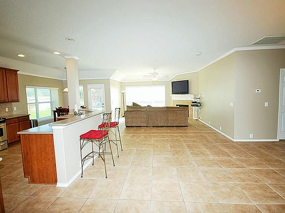 Home has a very open concept.