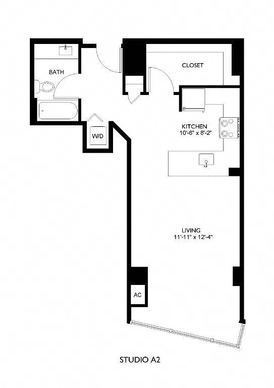 Floor plan Studio A2