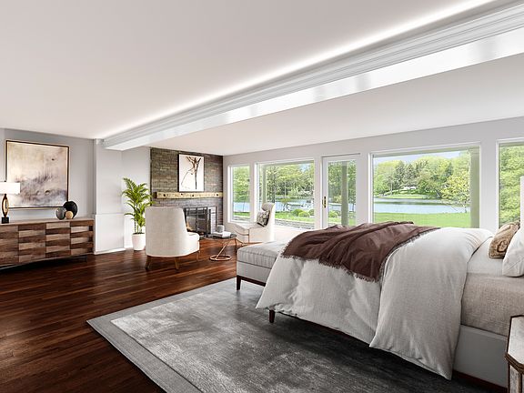 virtually staged bedroom