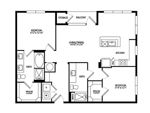 Floor plan B2A